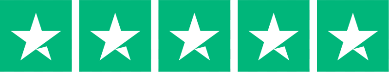 5 stars on Trustpilot